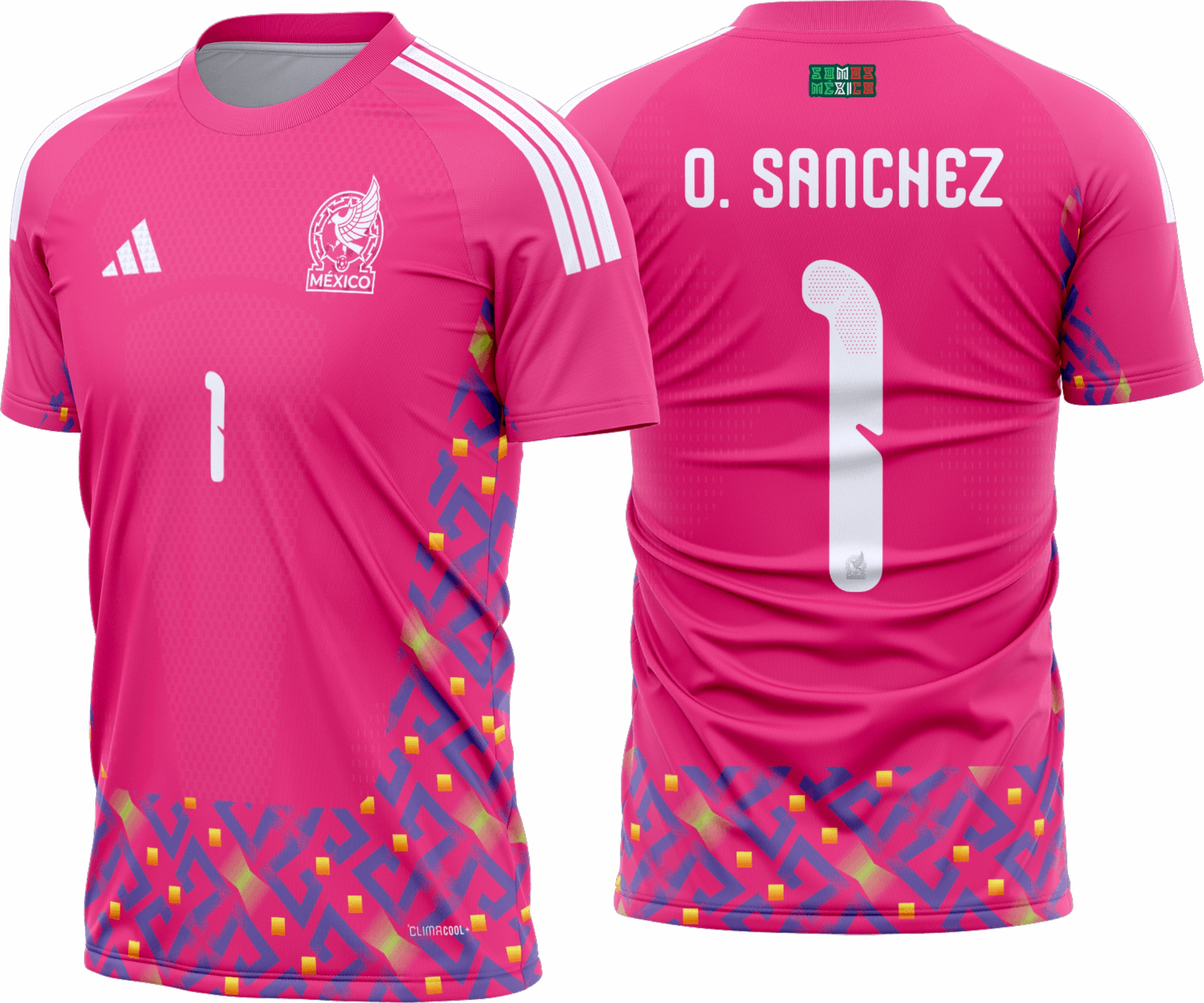 Arte Vetor Camisa México Goleiro I 2026