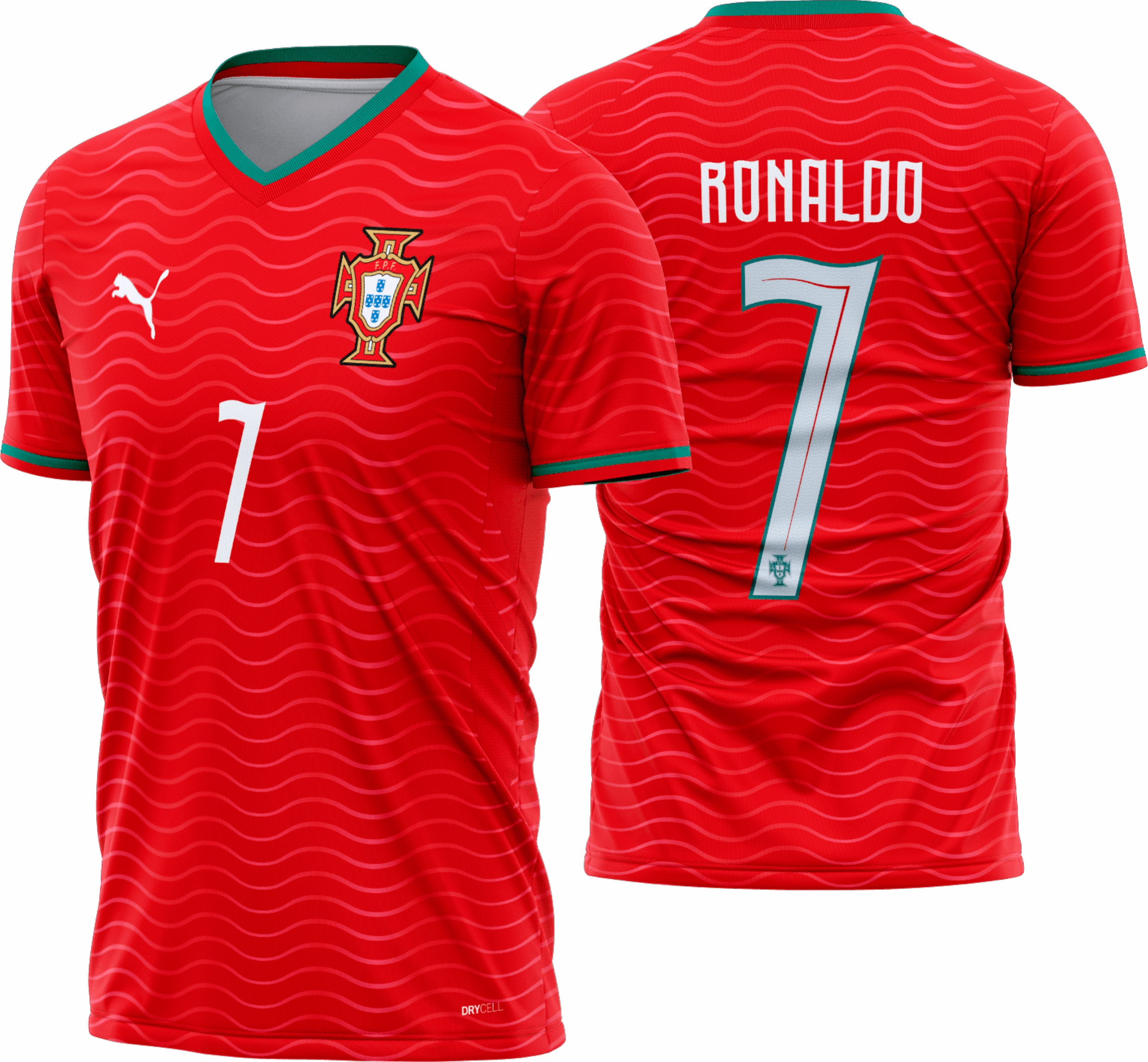Arte Vetor Camisa Portugal Titular 2026