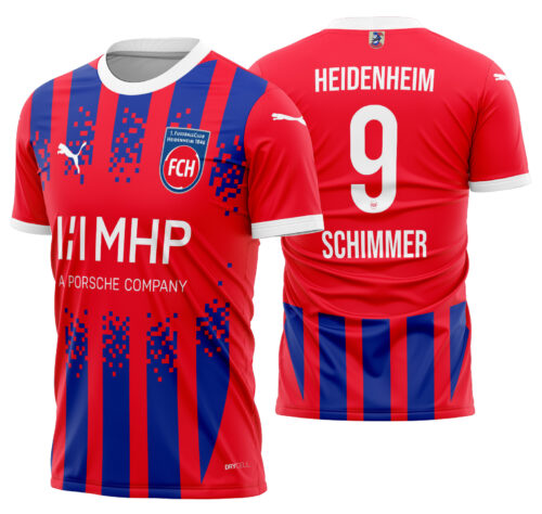 Arte Vetor Camisa Heidenheim Local 2024-2025
