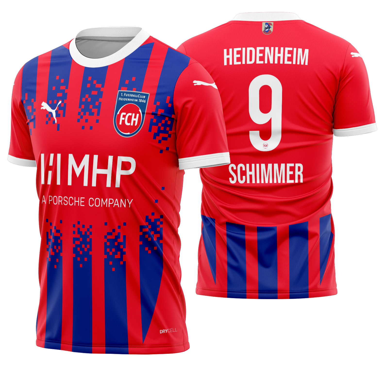 Arte Vetor Camisa Heidenheim Local 2024-2025