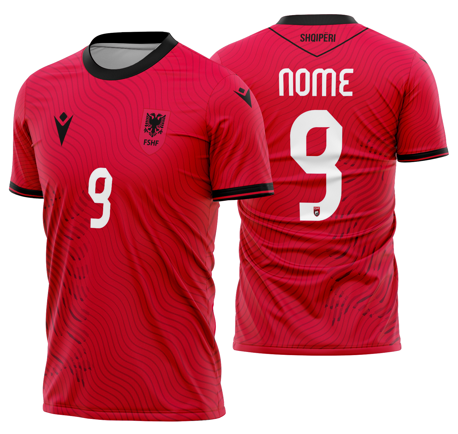 Arte Vetor Camisa Albânia Home 2026