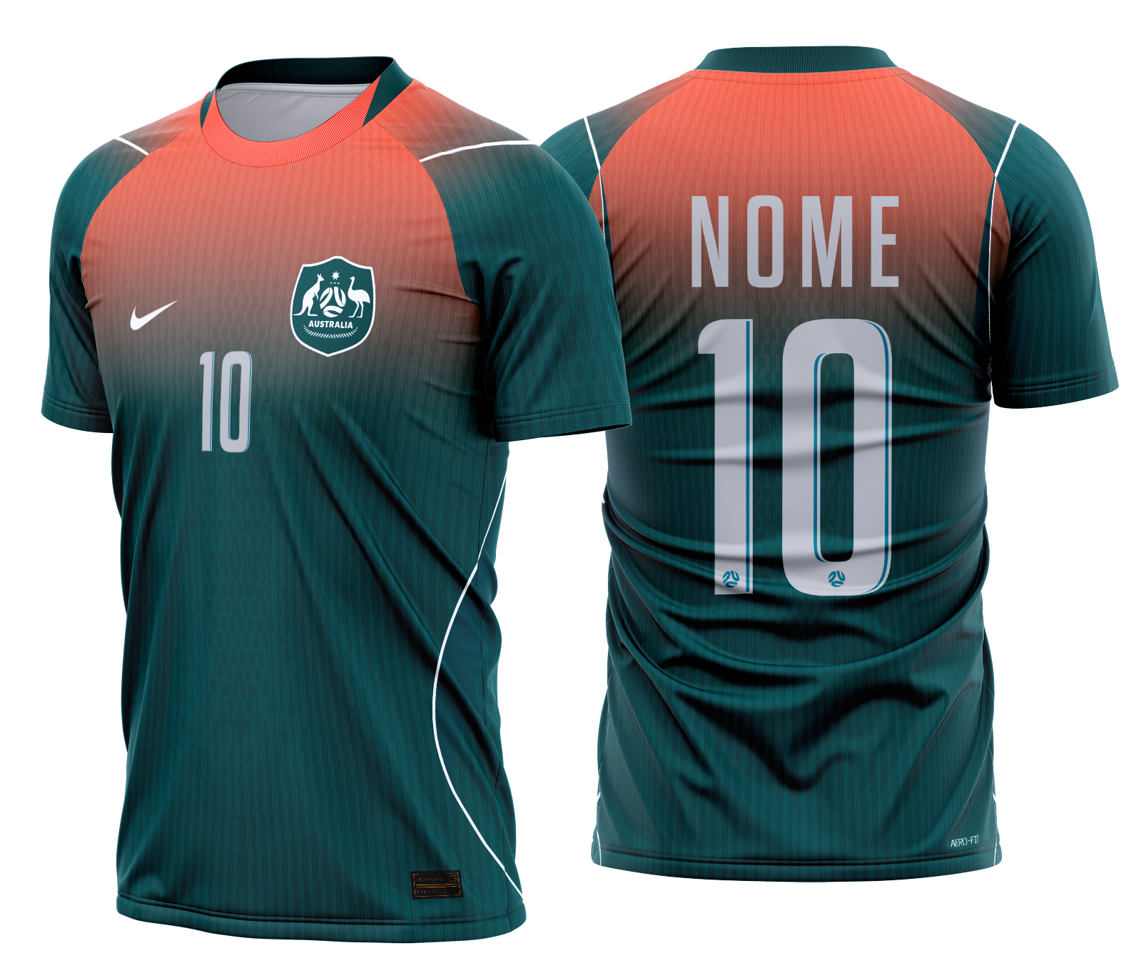 Arte Vetor Camisa Austrália visita 2026