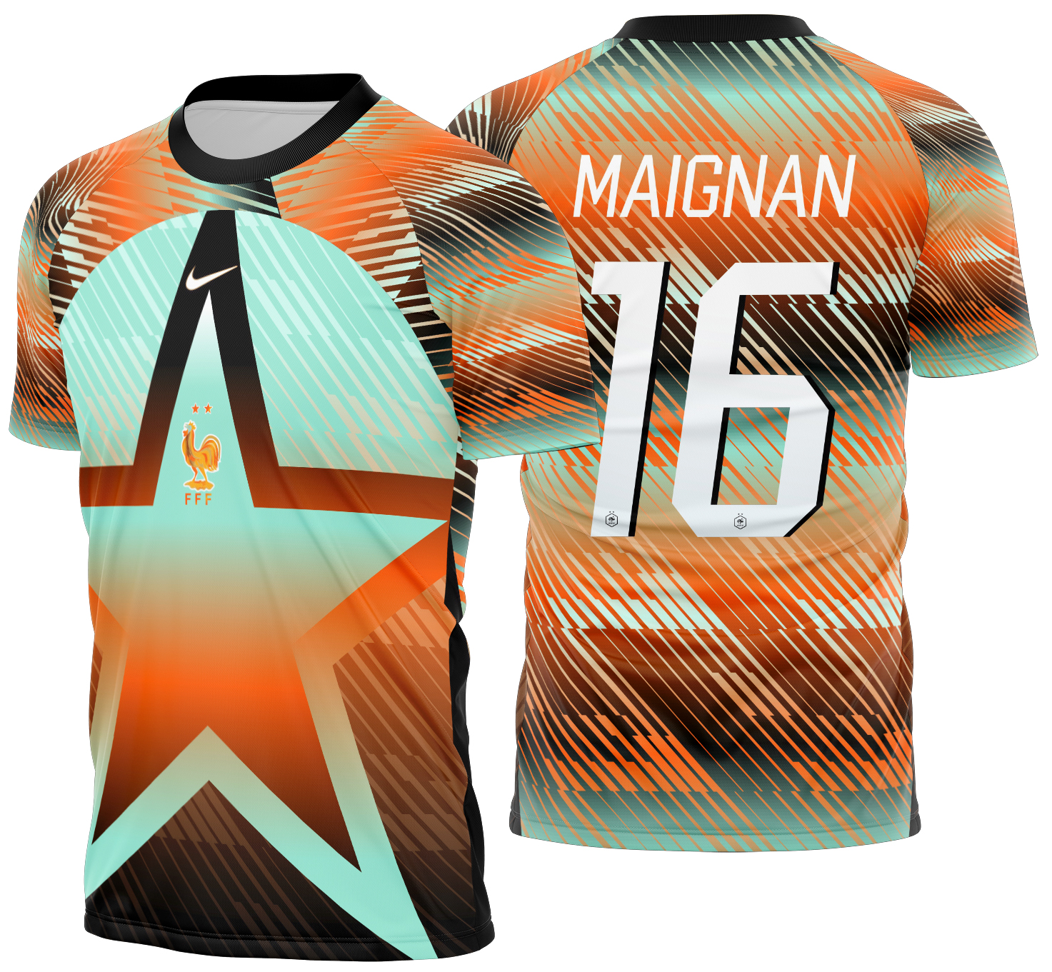 Arte vetor camisa França goleiro 2026