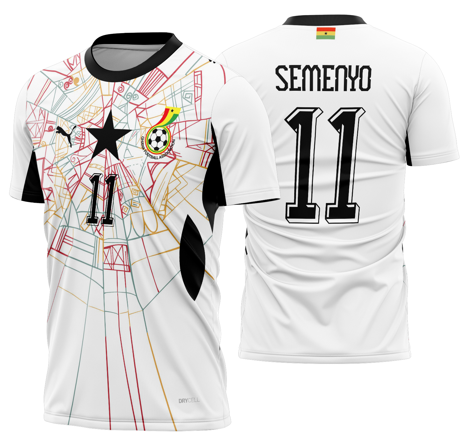 Arte vetor camisa Gana local 2026