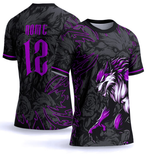 Arte Vetor Camisa Interclasse lobo 0083