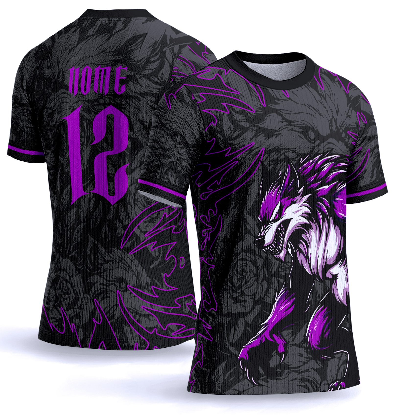 Arte Vetor Camisa Interclasse lobo 0083