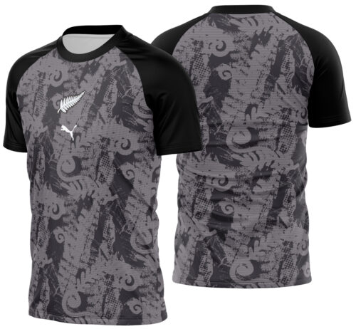 Arte Vetor Camisa Nova Zelândia Pré-jogo 2026