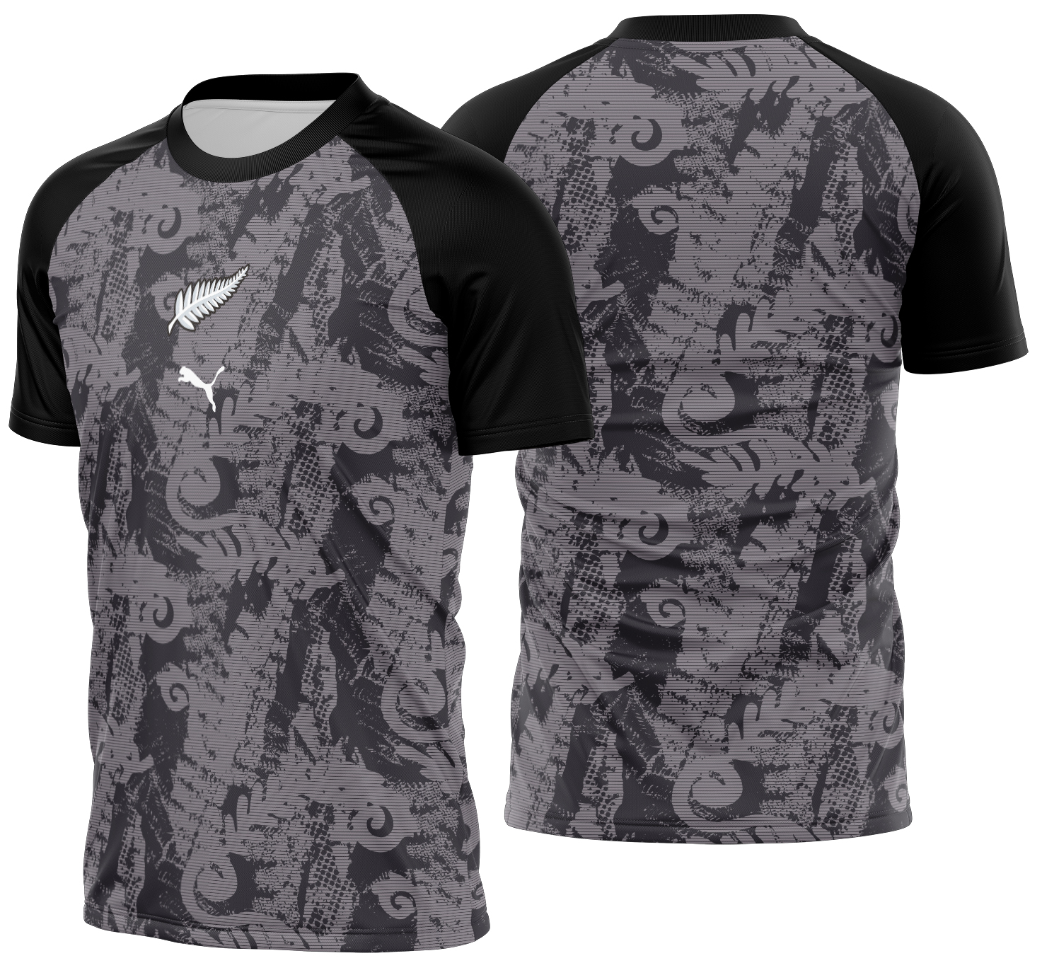 Arte Vetor Camisa Nova Zelândia Pré-jogo 2026