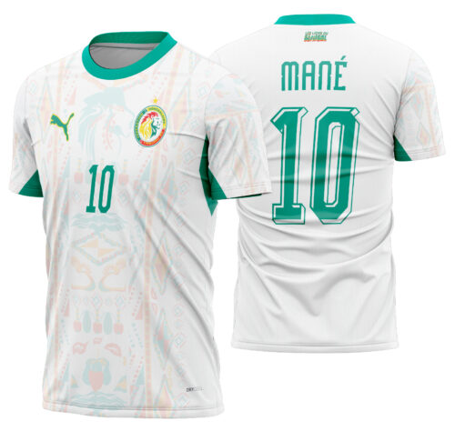 Arte vetor camisa Senegal Titular 2026-28