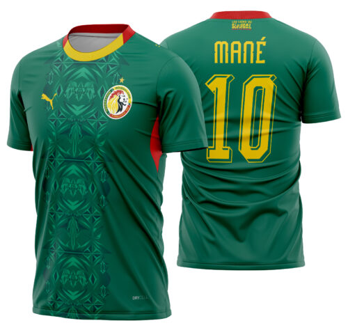 Arte Vetor Camisa Senegal visita 2026