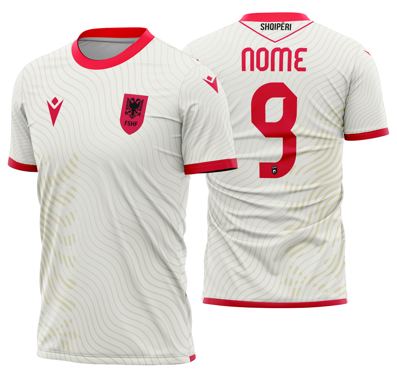Arte Vetor Camisa Albânia visita 2026
