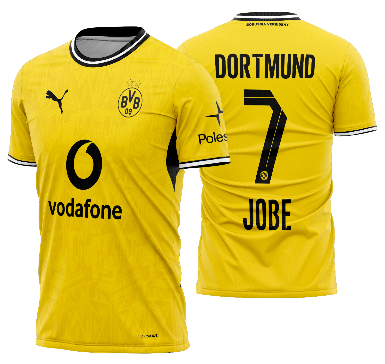 Arte vetor camisa Borussia Dortmund Home 2026-2027