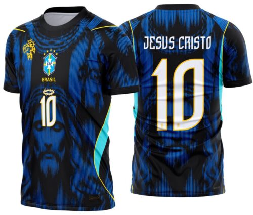 Arte Vetor Camisa Brasil cristo azul 2026
