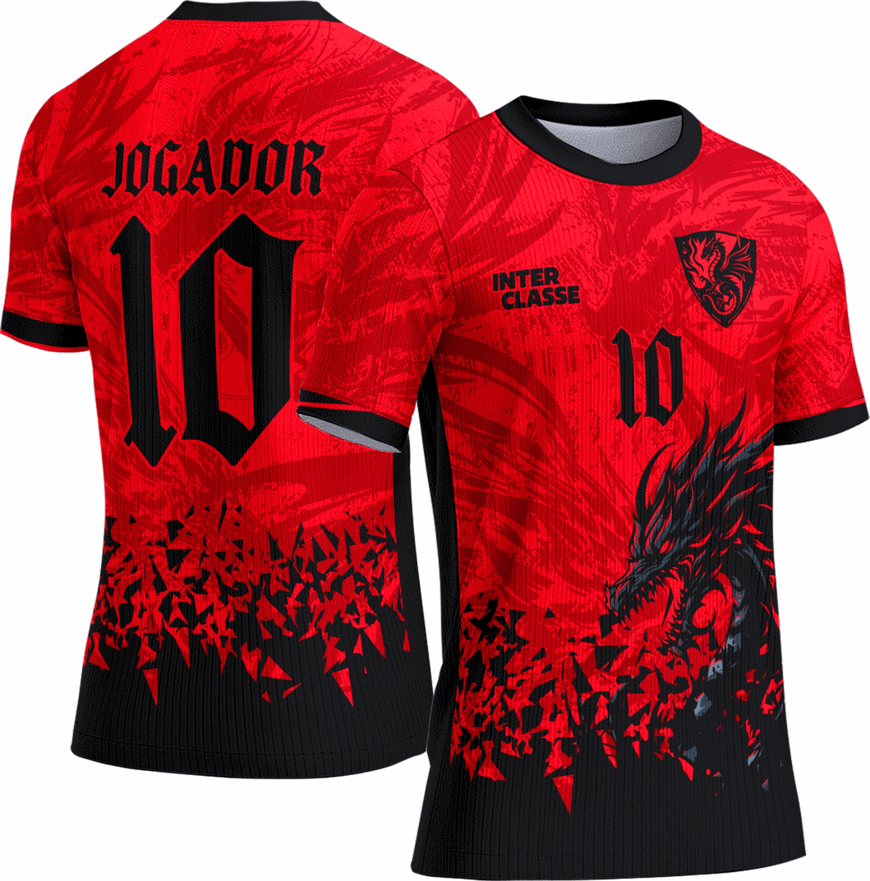 Arte vetor camisa Interclasse Dragão 0128