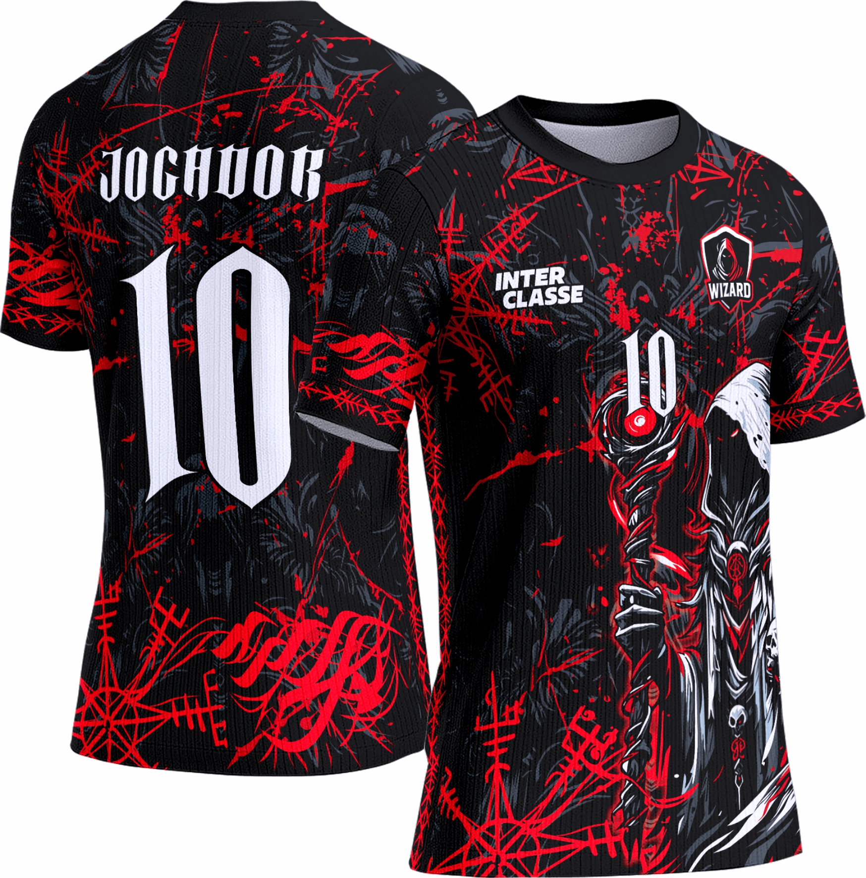 Arte vetor camisa Interclasse Feiticeiro 0112