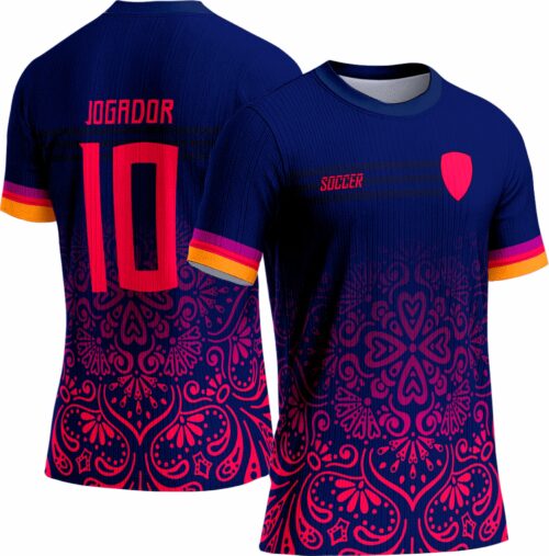 Arte Vetor Camisa Interclasse Floral 0088