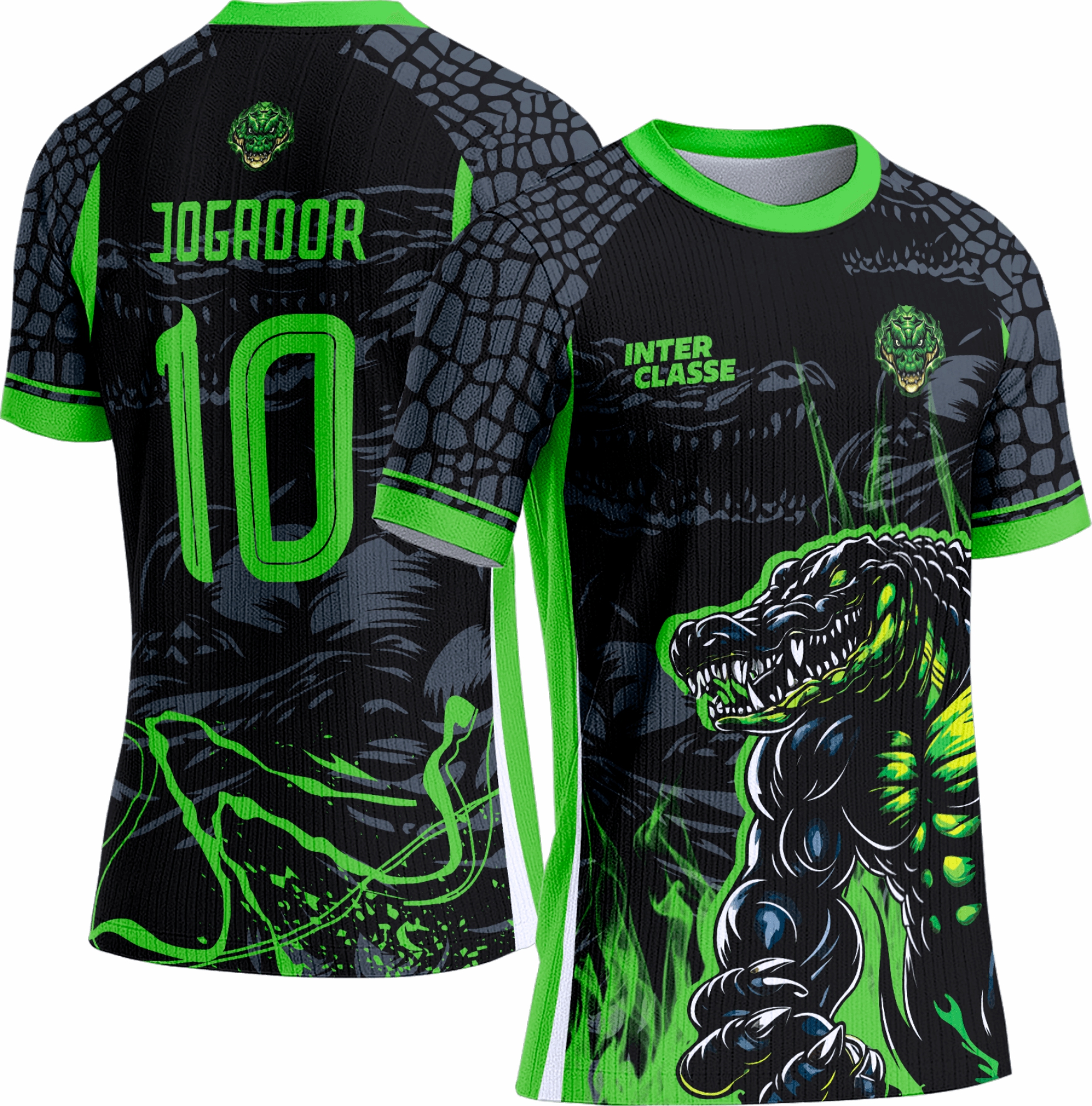 Arte vetor camisa Interclasse Jacaré 0117