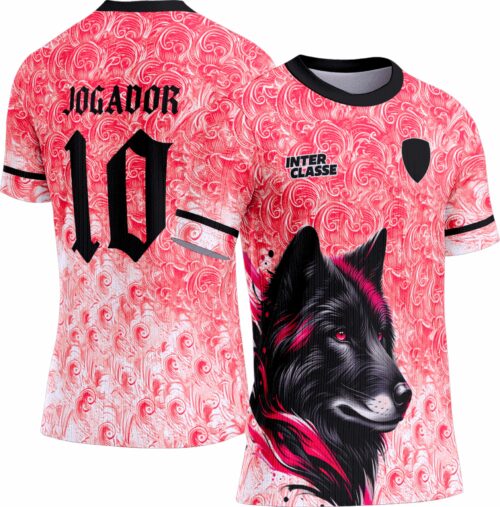 Arte Vetor Camisa Interclasse Lobo 0094