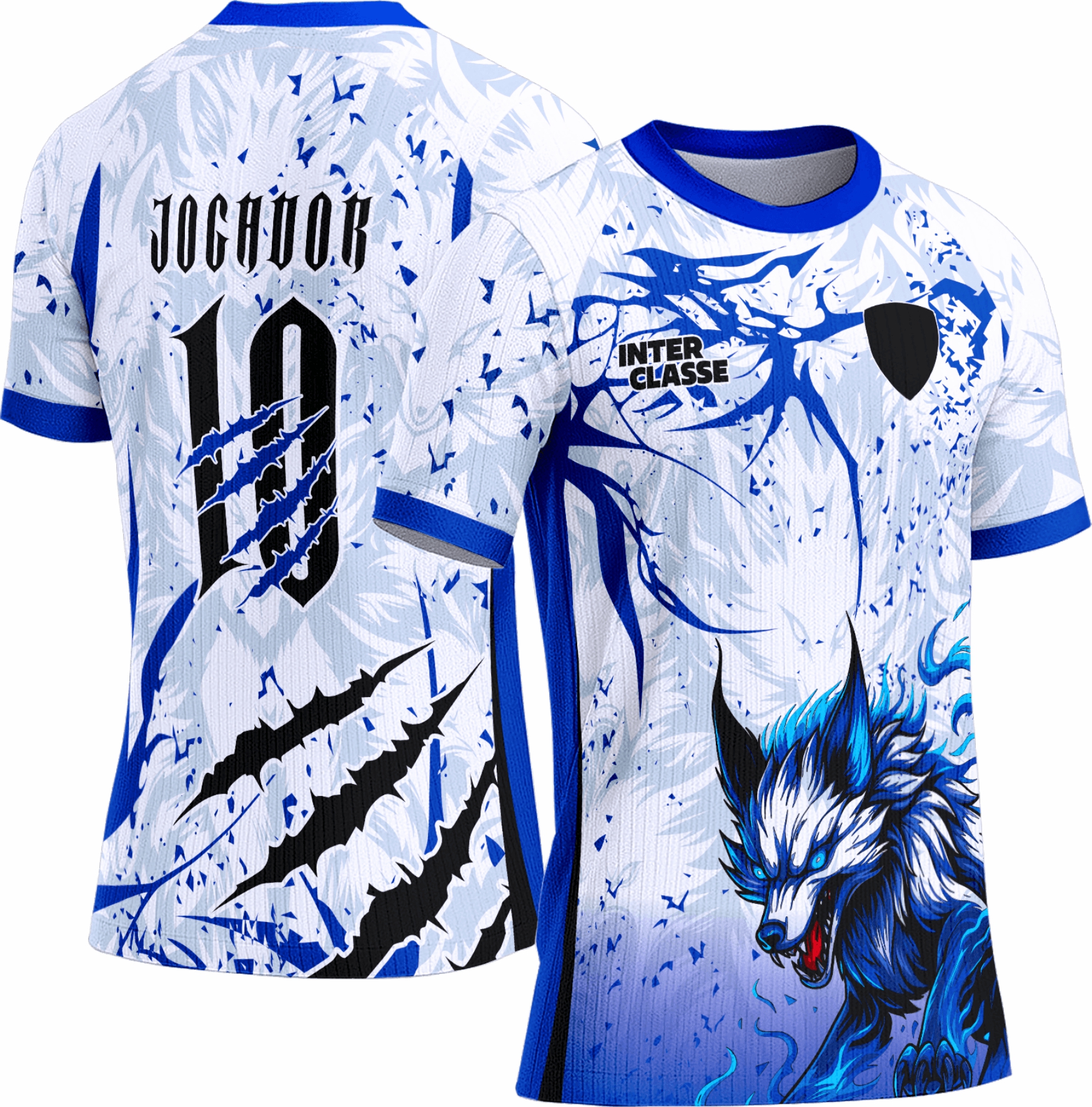Arte vetor camisa Interclasse Lobo 0134