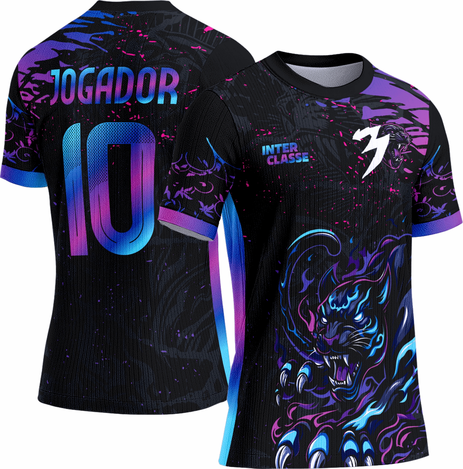 Arte vetor camisa Interclasse Pantera 0130