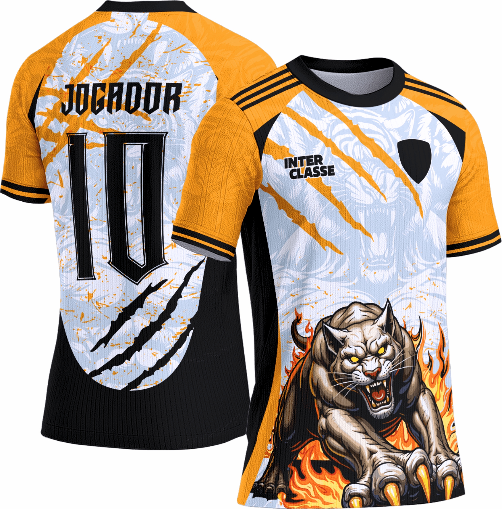 Arte vetor camisa Interclasse Pantera 0137