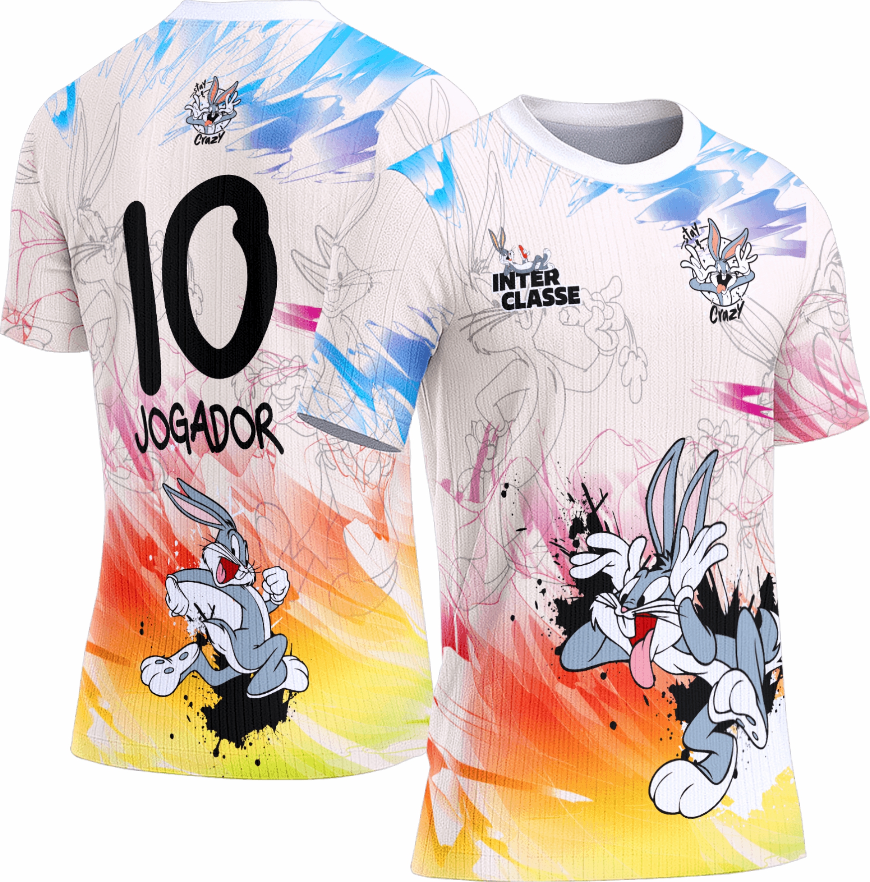Arte vetor camisa Interclasse Pernalonga 0132