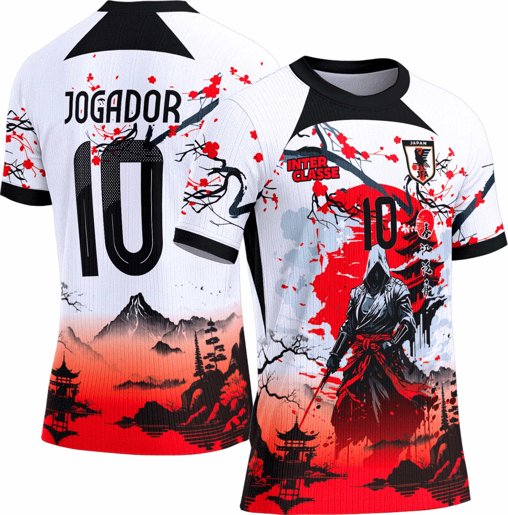 Arte vetor camisa Interclasse Samurai 0129