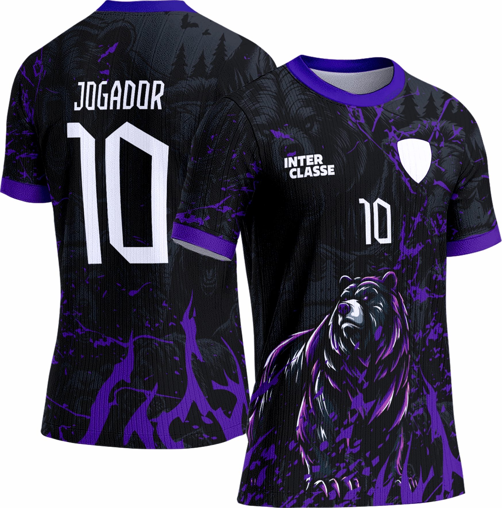 Arte vetor camisa Interclasse Urso 0123