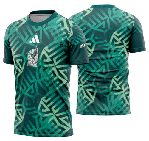 Arte Vetor Camisa México Pré-jogo 2026