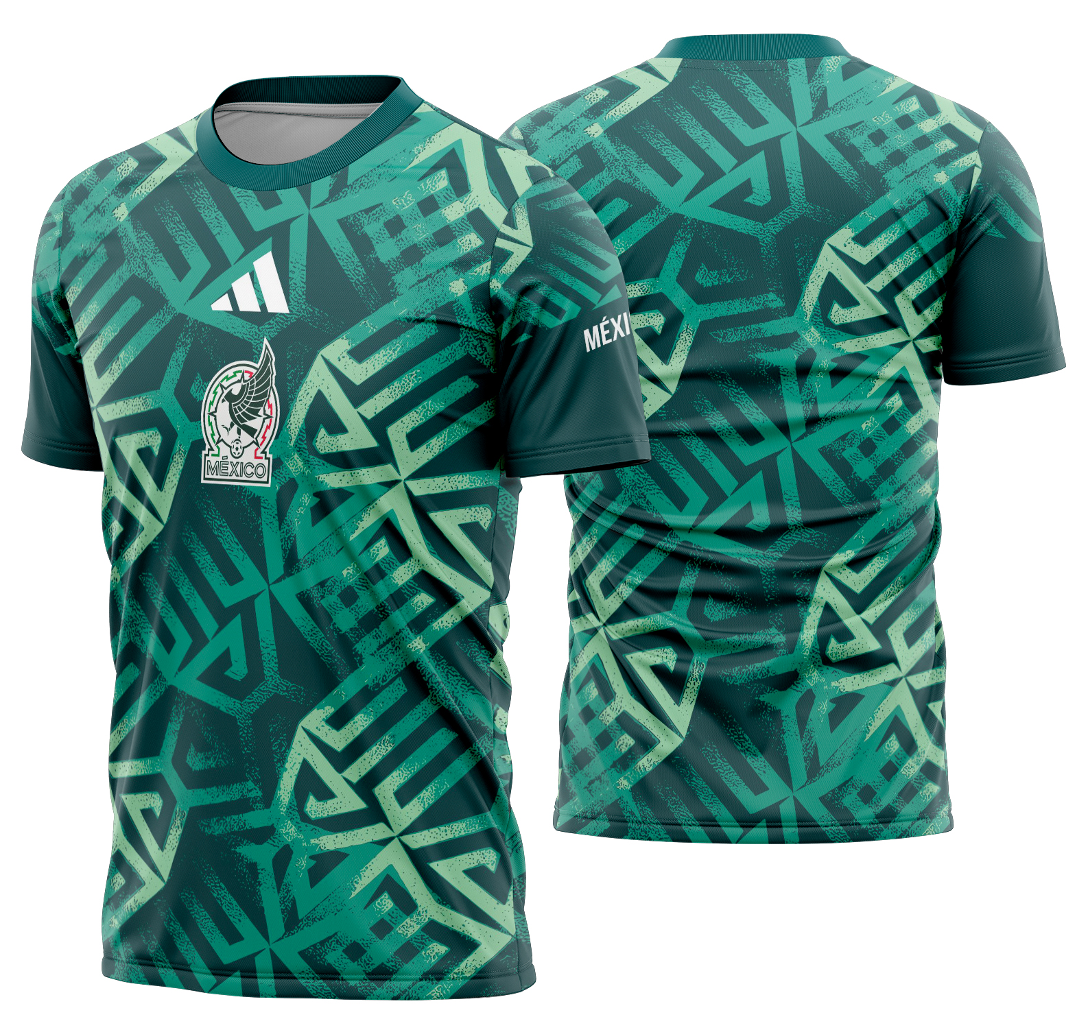 Arte Vetor Camisa México Pré-jogo 2026