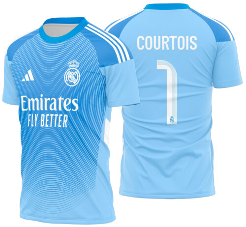 Arte Vetor Camisa Real madrid goleiro 2025-26