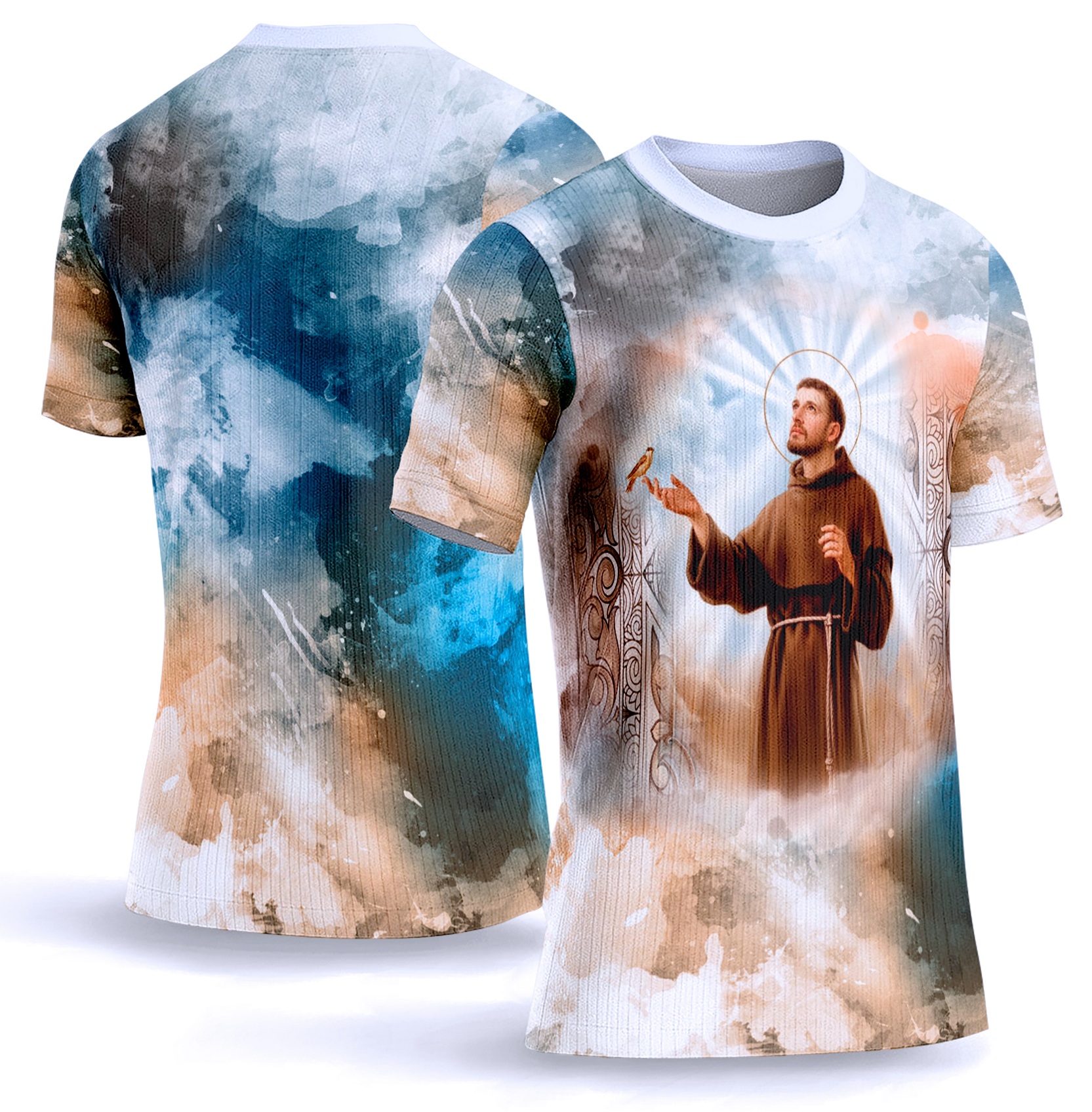 Arte vetor camisa São Francisco de assis 0014