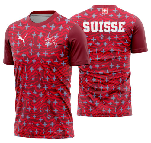 Arte Vetor Camisa Suiça Pre-jogo 2026