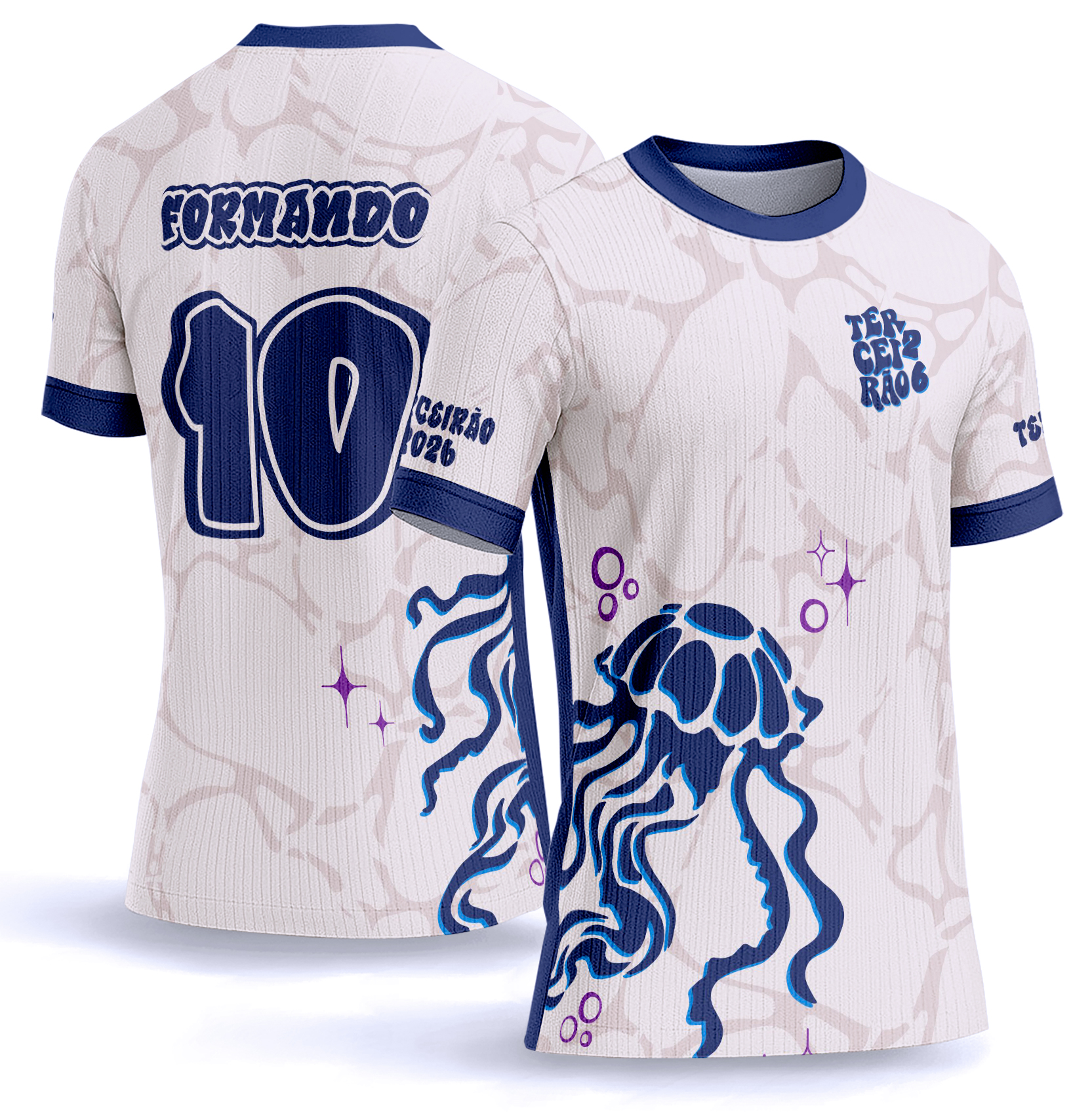 Arte vetor camisa Terceirão Agua Viva 0046