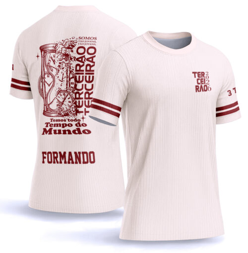 Arte vetor camisa Terceirão Ampulheta Frase 0040