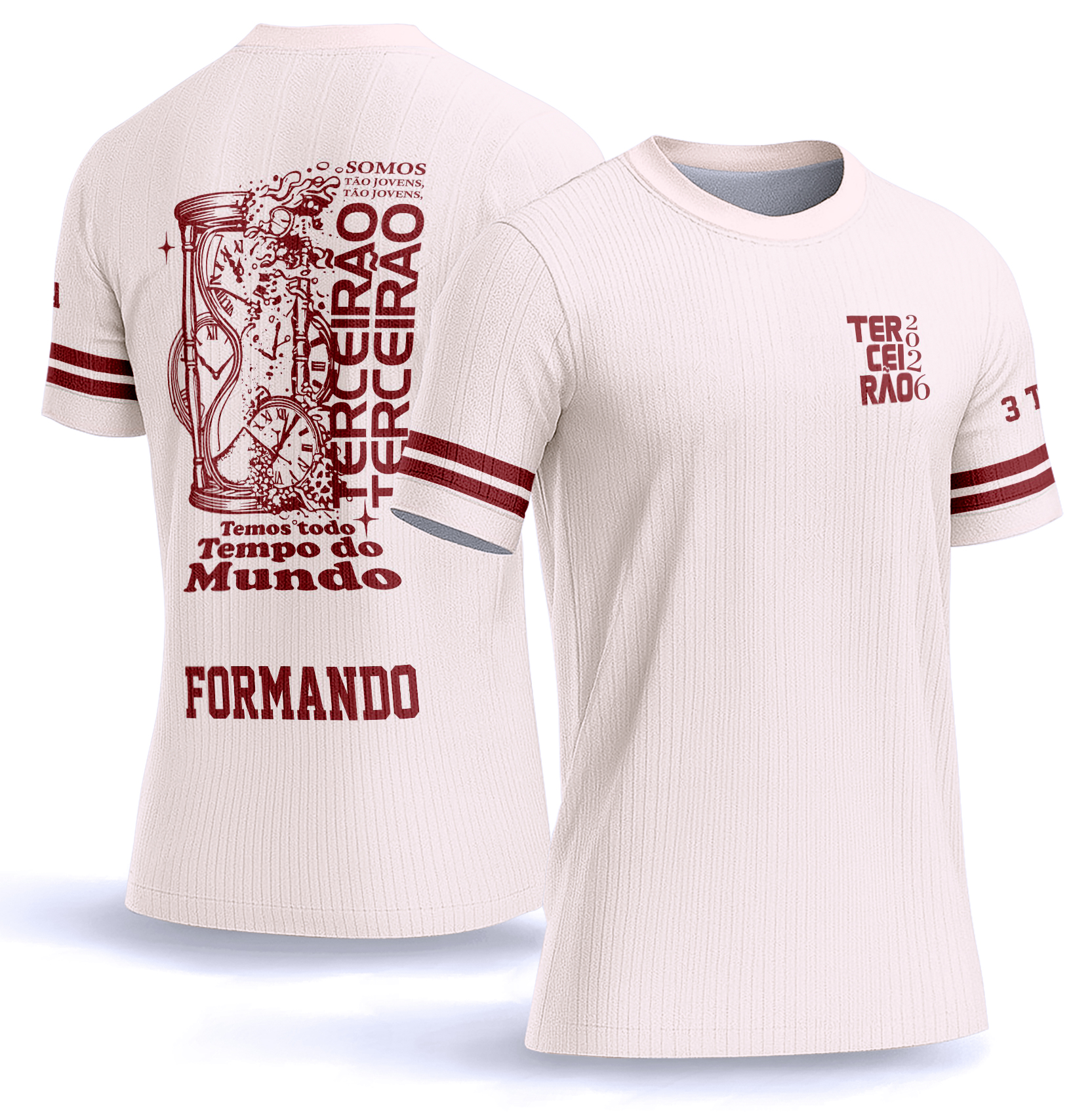 Arte vetor camisa Terceirão Ampulheta Frase 0040
