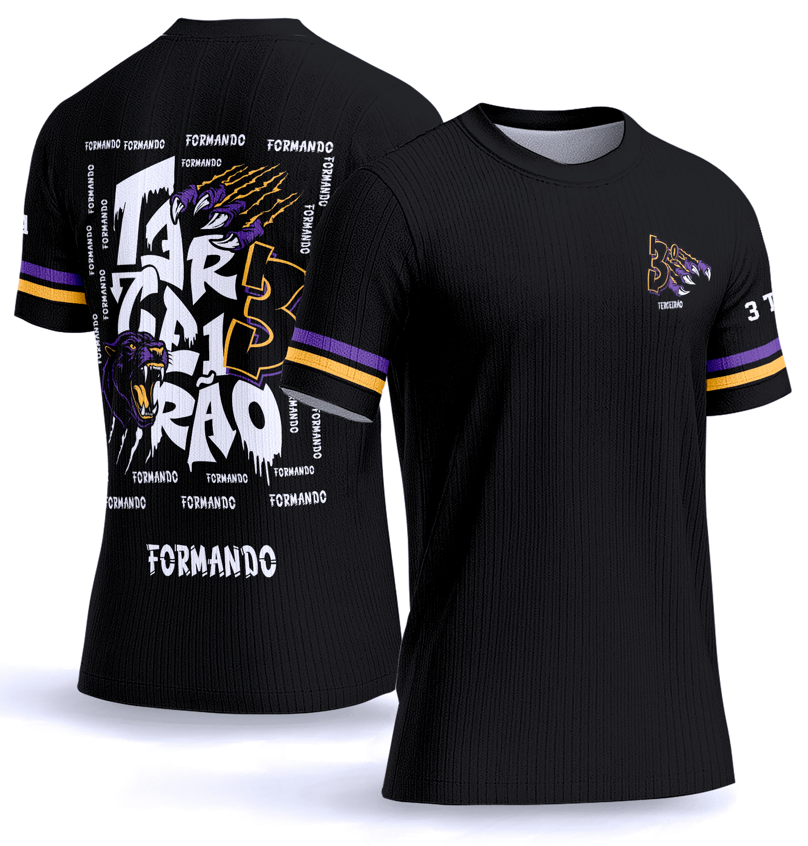 Arte vetor camisa Terceirão Pantera Garra 0051