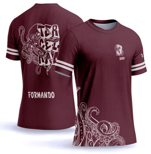 Arte vetor camisa Terceirão Polvo 0045