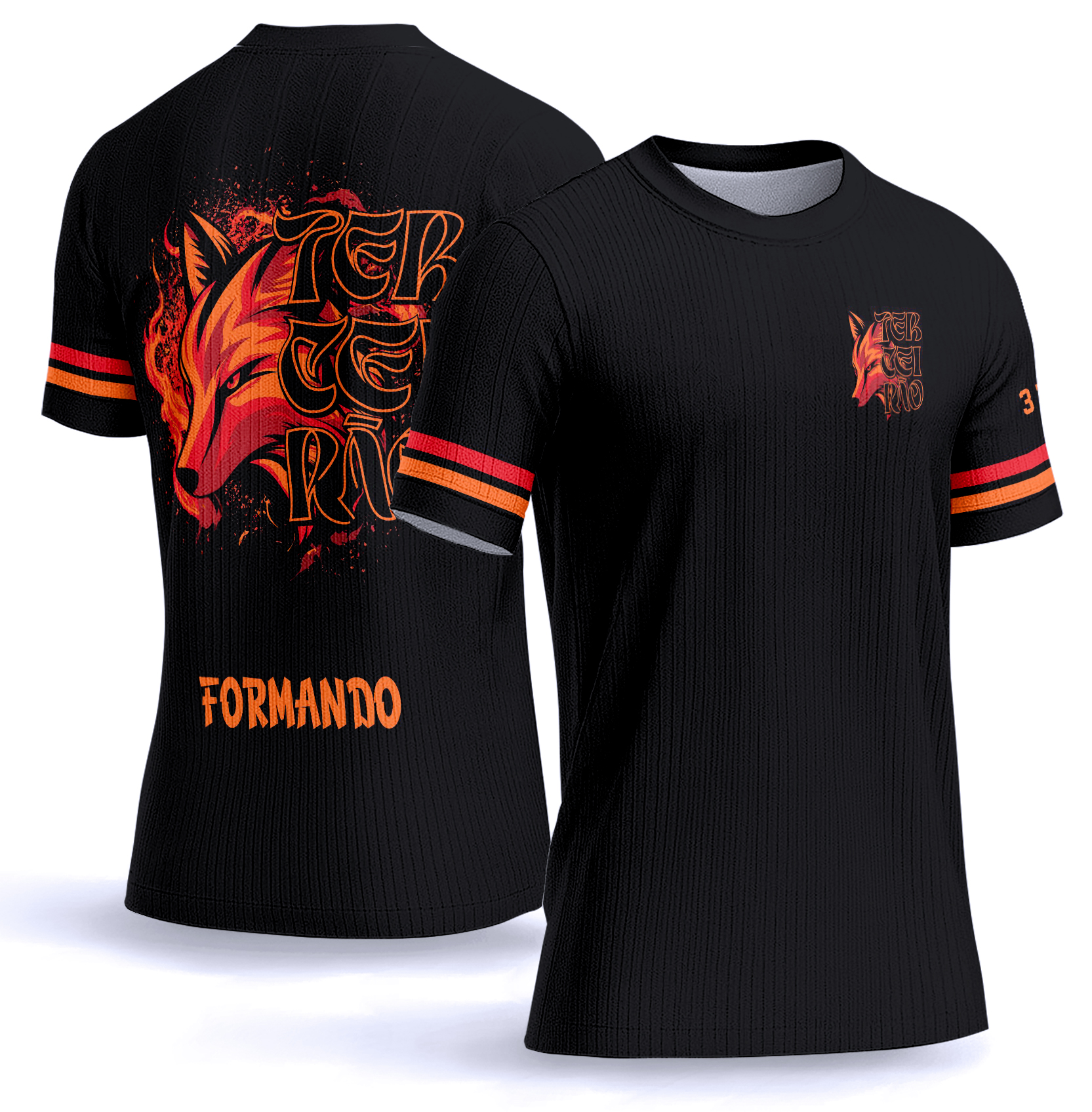 Arte vetor camisa Terceirão Raposa 0036