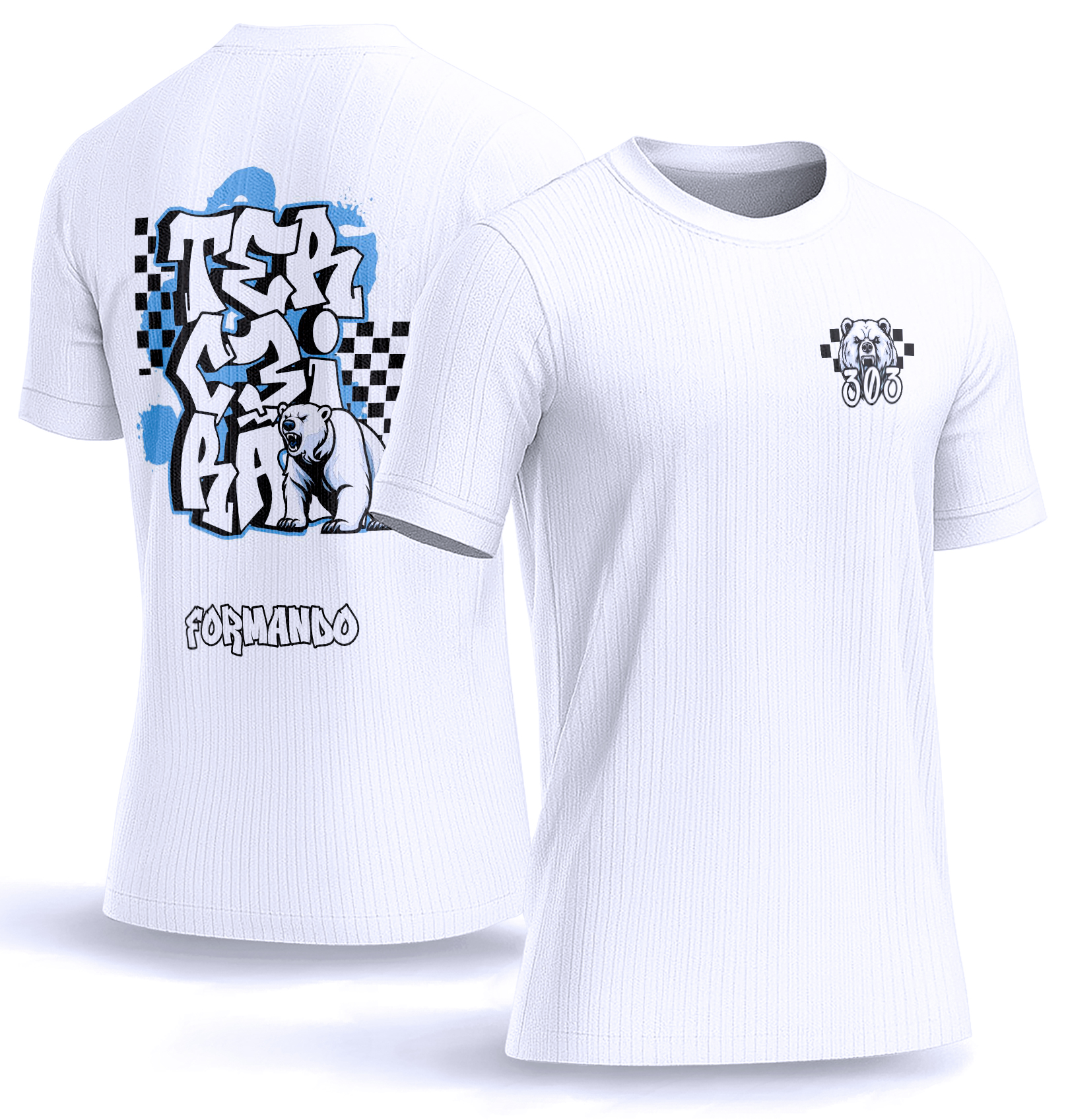 Arte vetor camisa Terceirão Urso Polar 0053