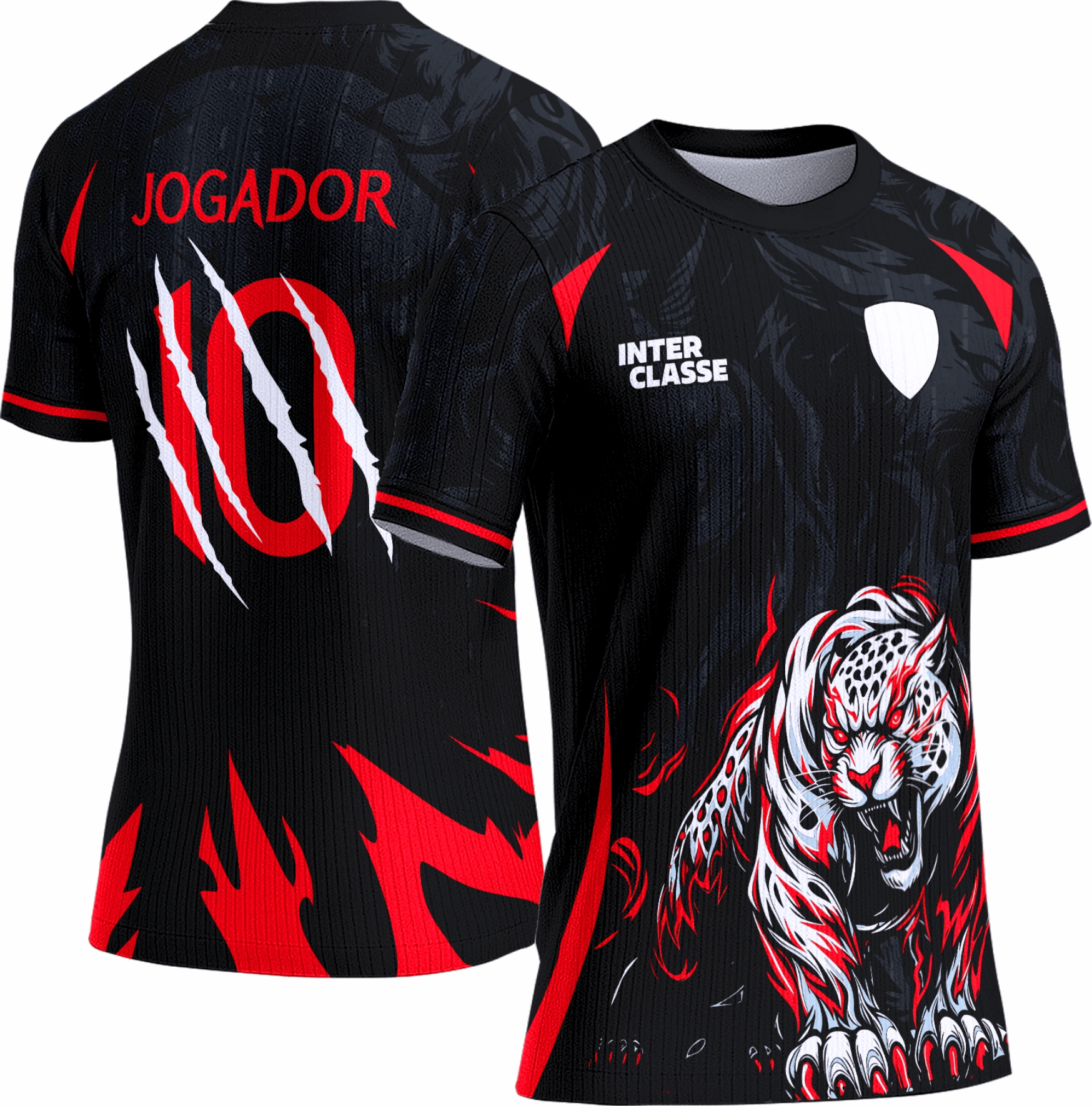 Arte Vetor Camisa Interclasse Onça 0147