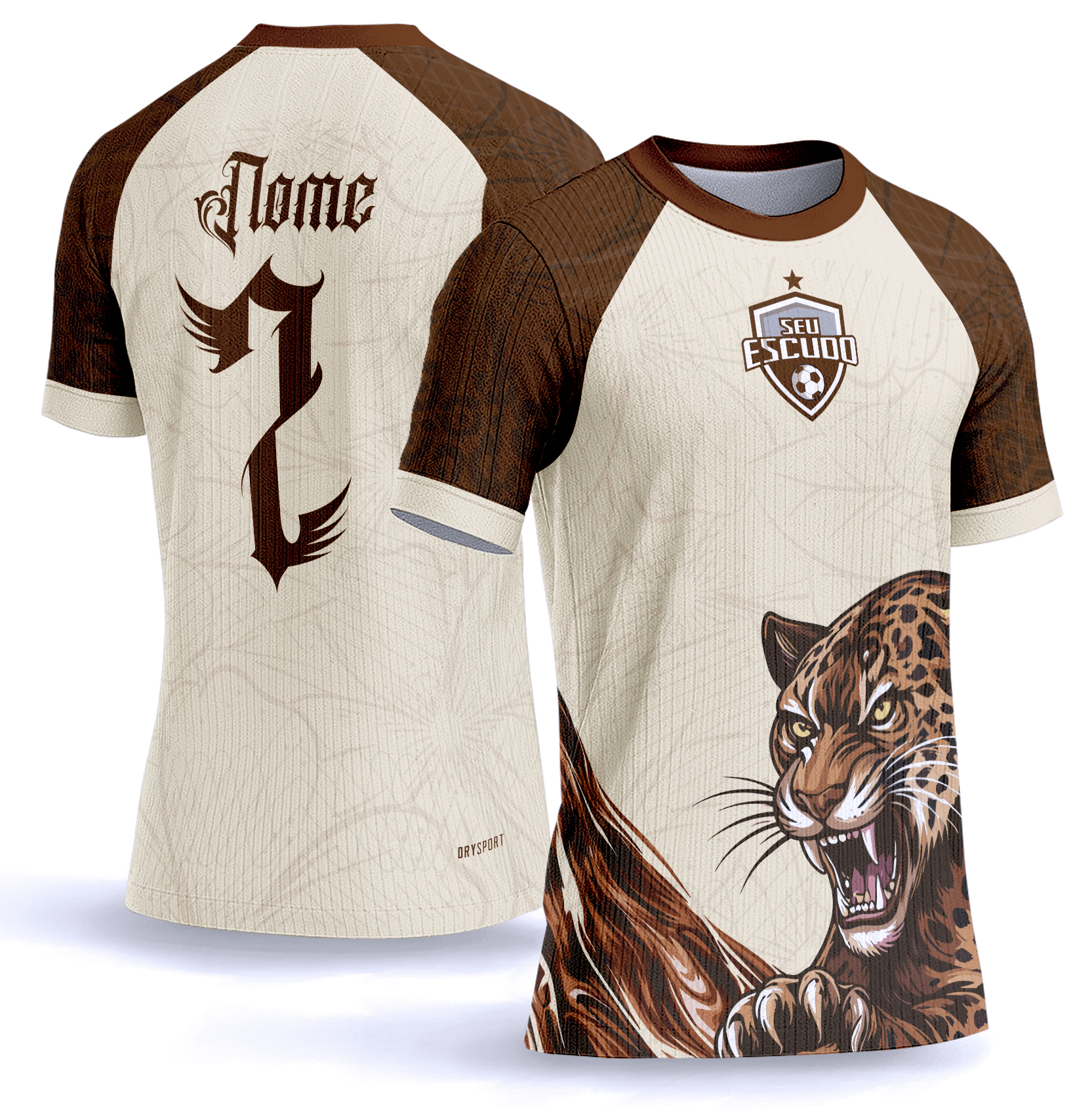 Arte Vetor Camisa Interclasse Onça Buffy Mod-920