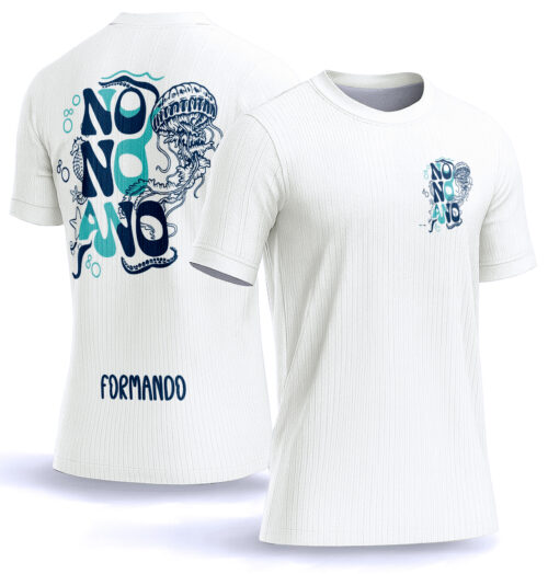 Arte vetor camisa Nono ano agua viva 0066