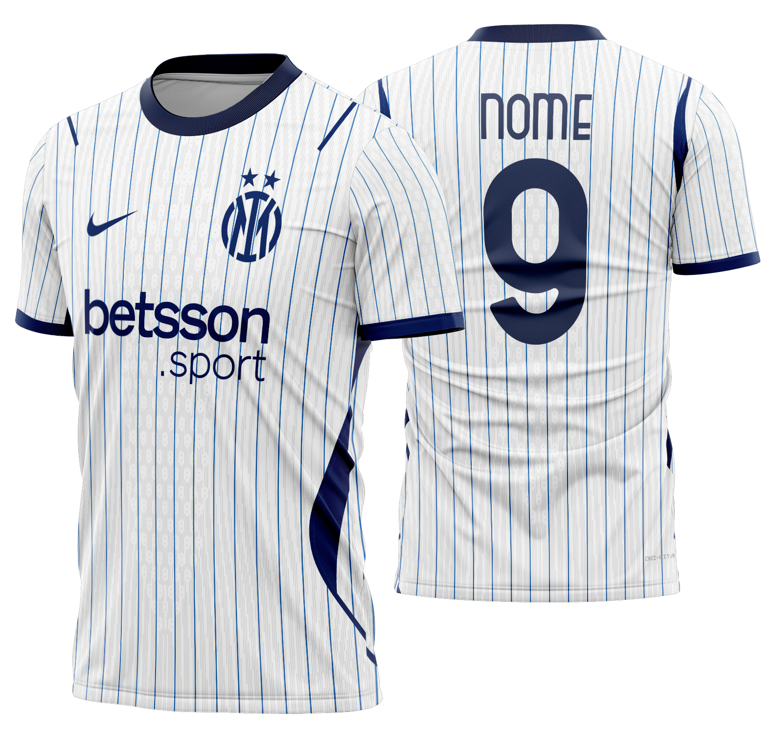 Arte vetor camisa Inter Milan Away 2026-2027