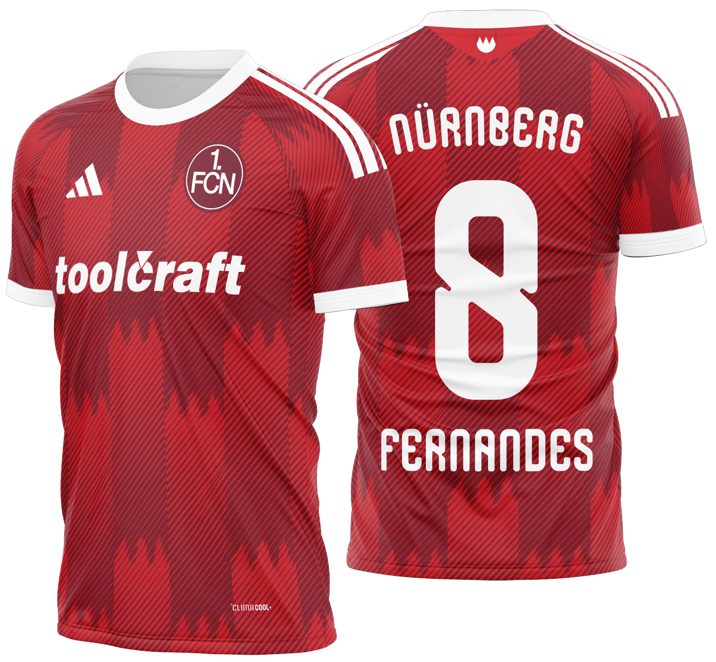 Arte vetor camisa 1. FC Nürnberg Home 2026-2027