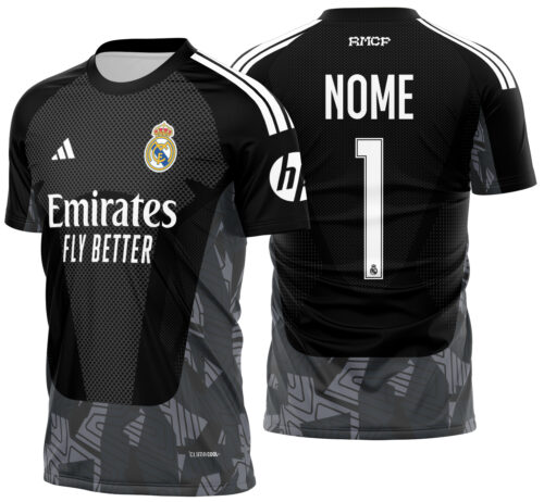 Arte Vetor Camisa Real Madrid goleiro 2026-2027