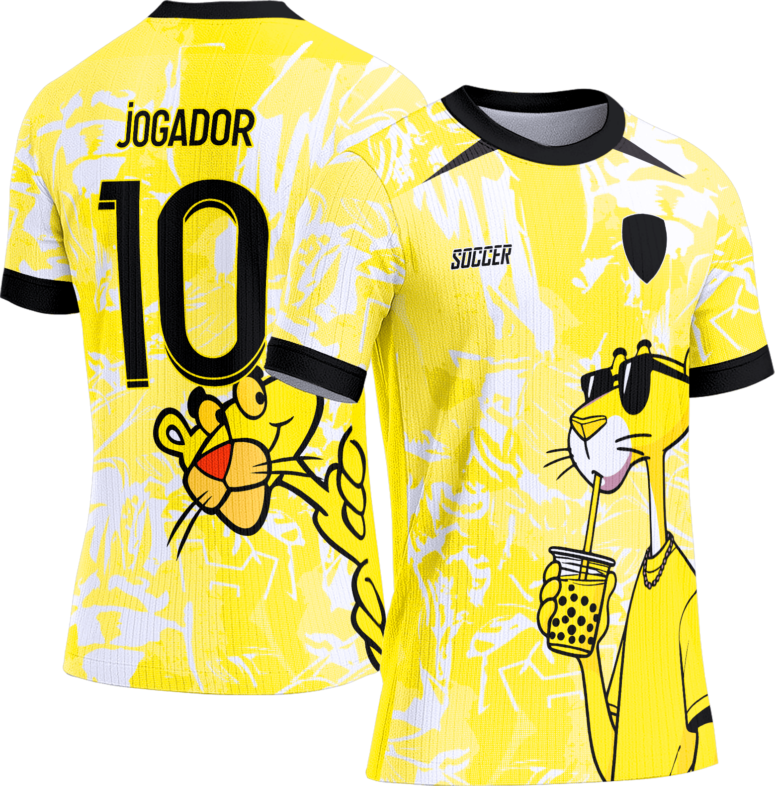 Arte Vetor Camisa Interclasse 436 Pantera Cor de Rosa