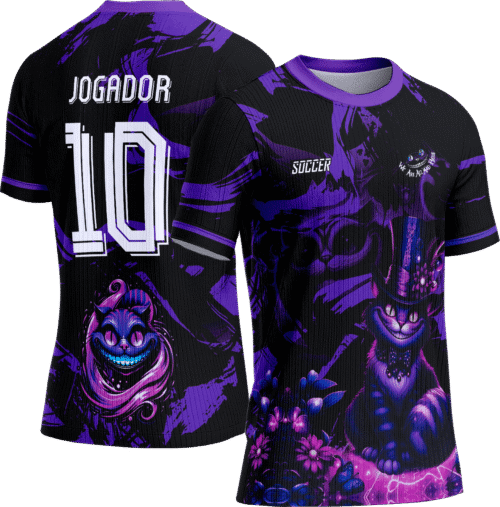 Arte Vetor Camisa Interclasse 659 Gato Cheshire