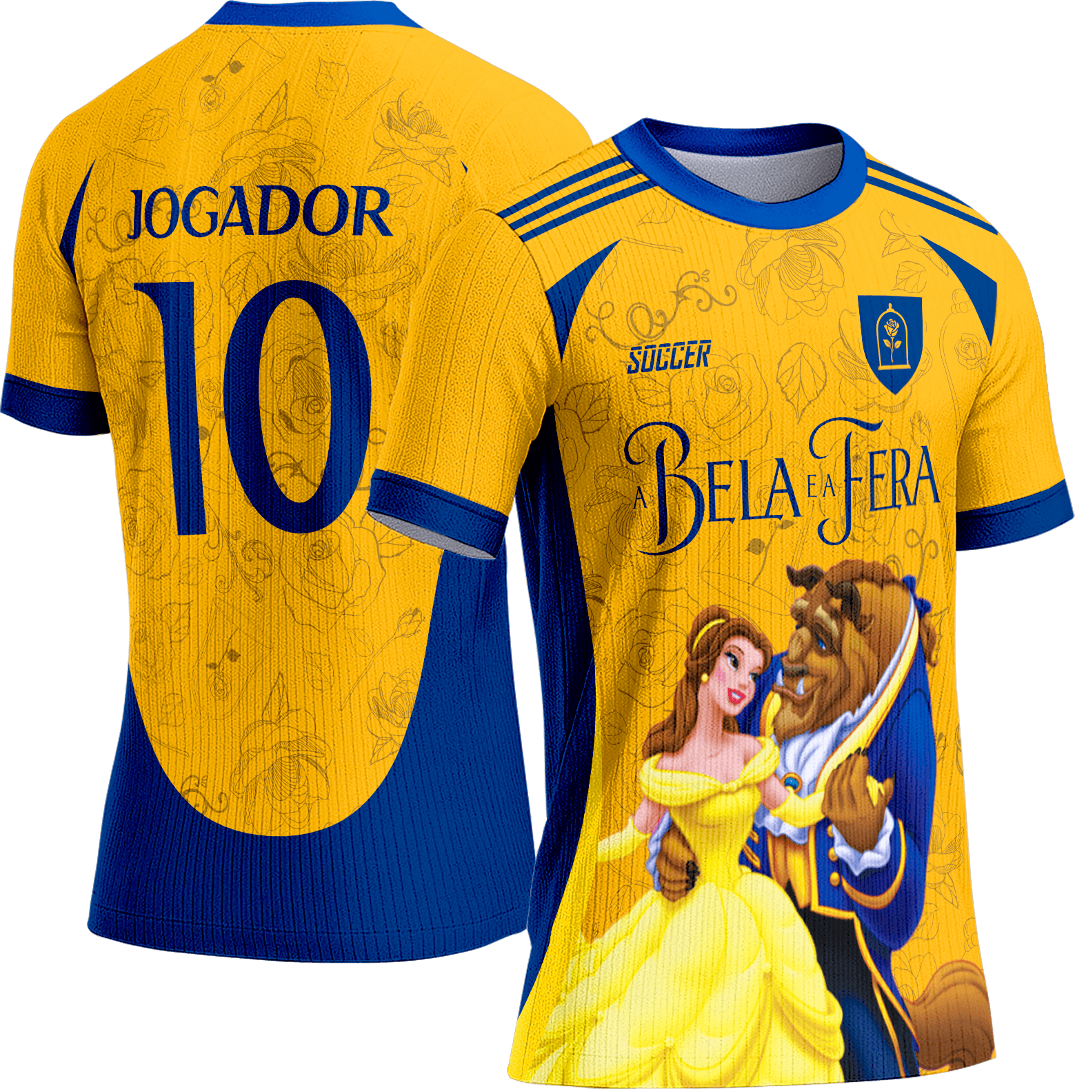 Arte Vetor Camisa Interclasse 709 A Bela e a Fera
