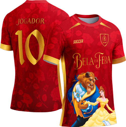 Arte Vetor Camisa Interclasse 738 A Bela e a Fera